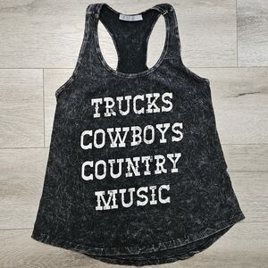 Western graphic tank top